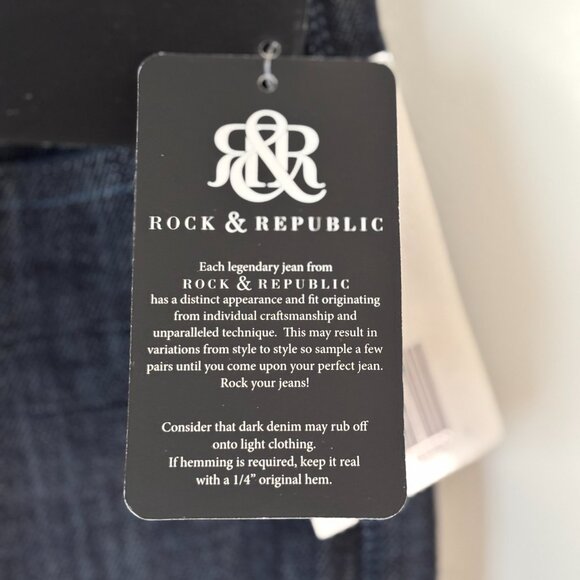 NWT Rock & Republic Sofie Jeans in Lust Blue - Women's Size 29 x 32 Petite - Picture 9 of 15